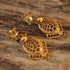Ornate clip on earrings gold toned